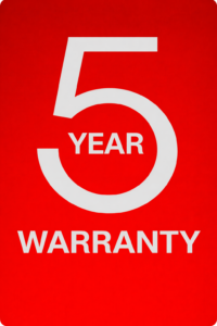 5 Year Warranty